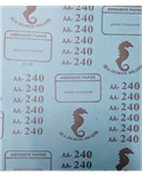 White seahorse abrasive cloth sheet