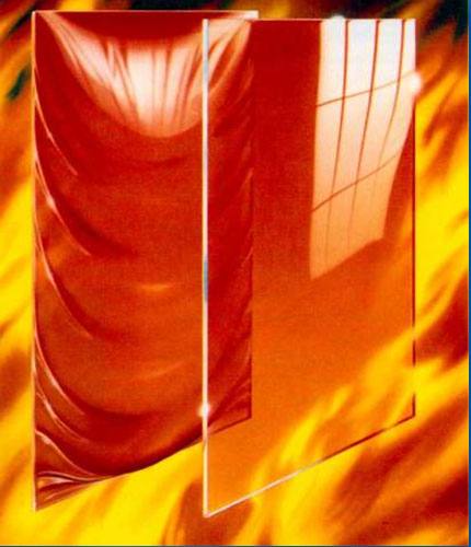 Fireproof glass