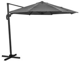 Black eccentric parasol