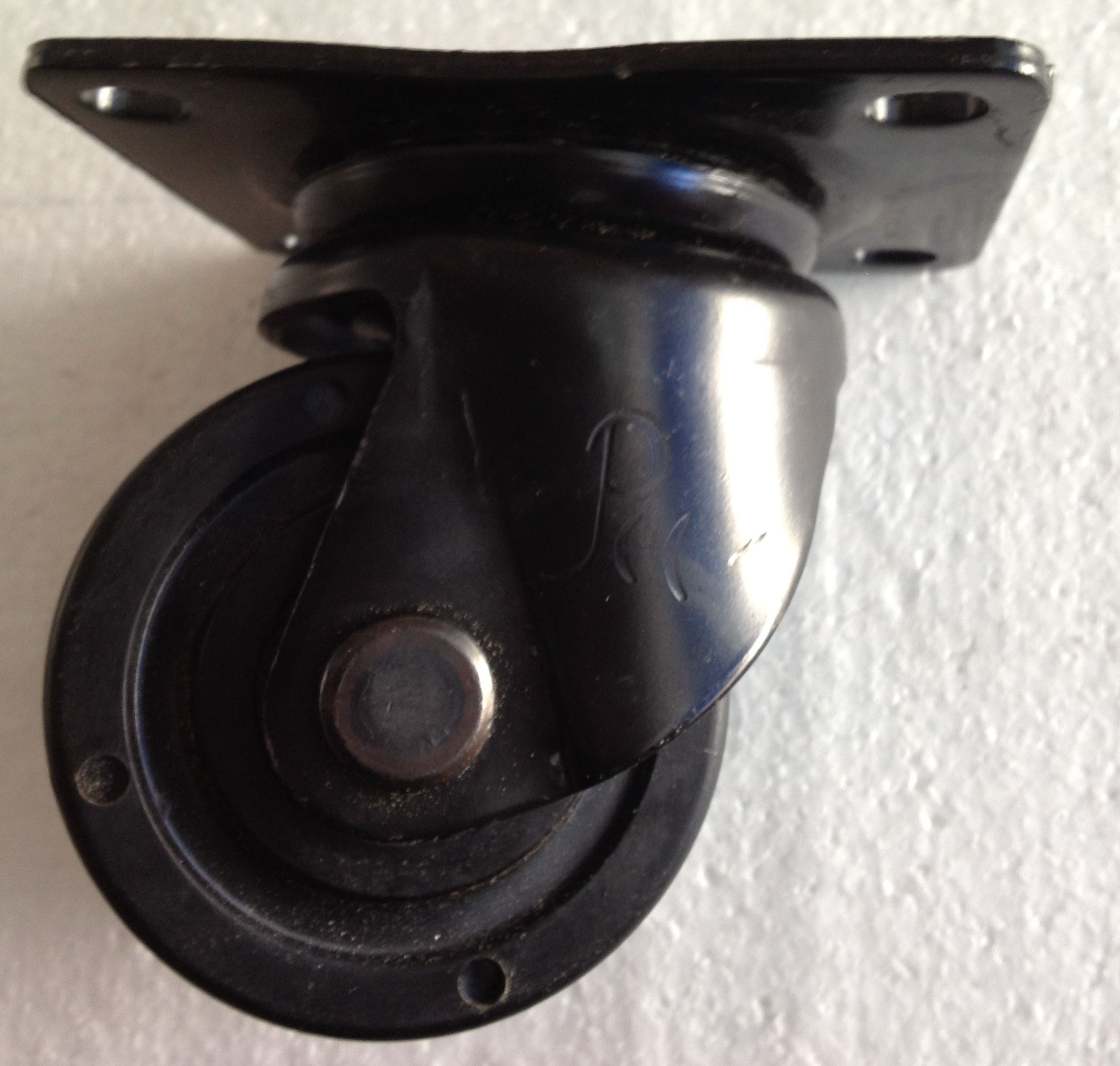 Trolley wheel with brake