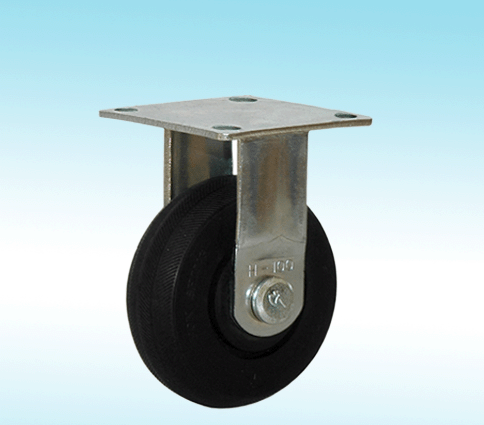 Trolley wheel with brake