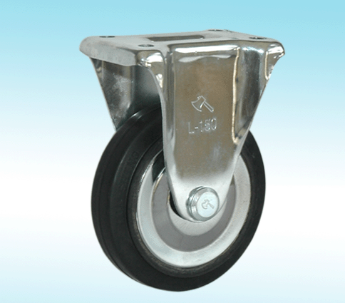 Trolley wheel with brake