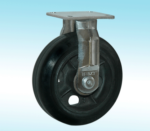 Trolley wheel with brake