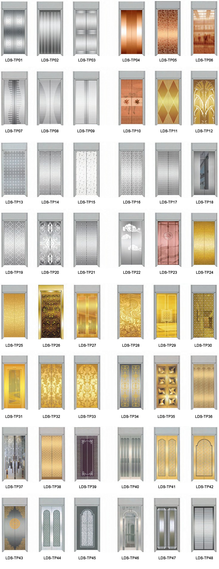 Elevator cabin door