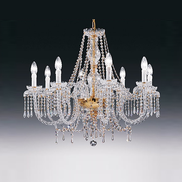 Glass, crytal chandeliers
