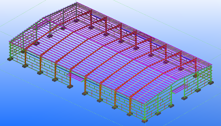 Steel frame house