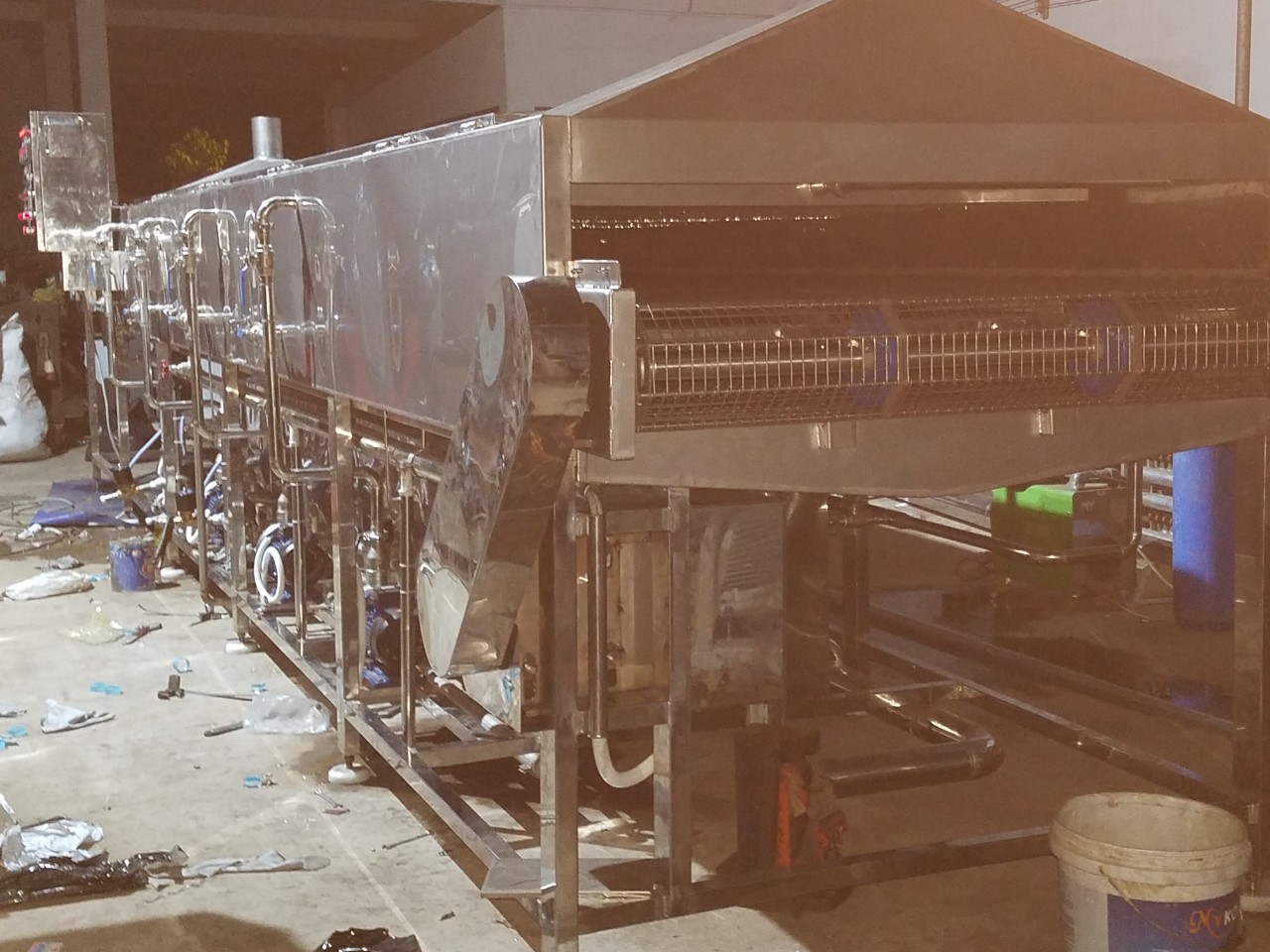 Vegetable heat treatment machine