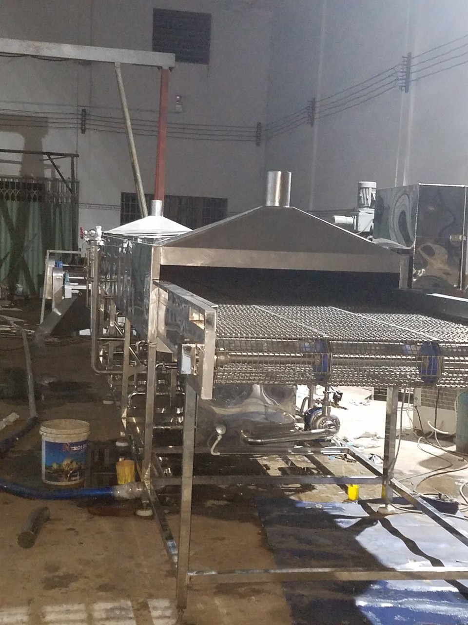 Vegetable heat treatment machine