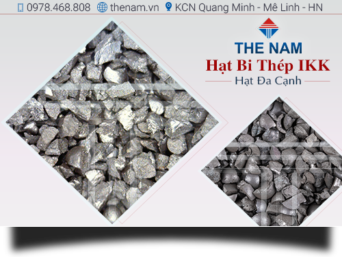 Angular steel grit