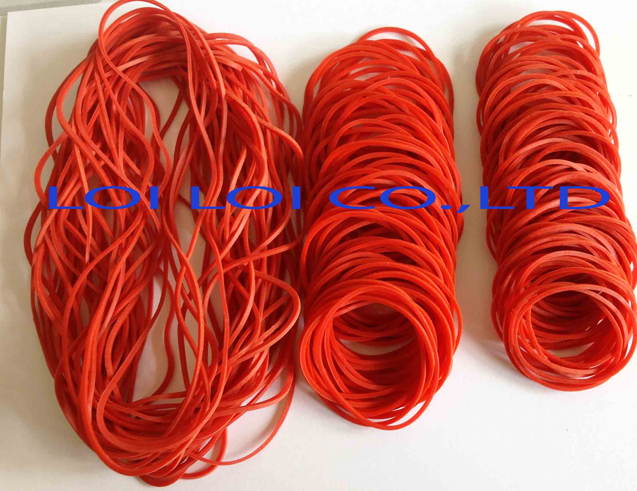 3 size red rubber band