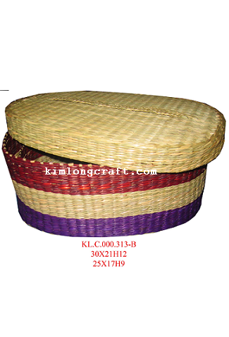 Oval seagrass box