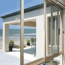 Aluminum glass door