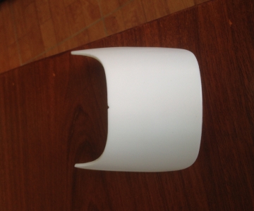 Curved visor