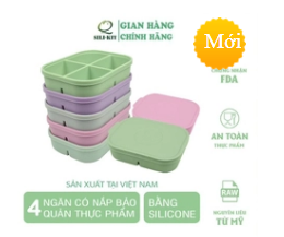 SILIKIT silicone 4-cube ice tray with lid