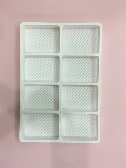 Vacuum formed plastic tray