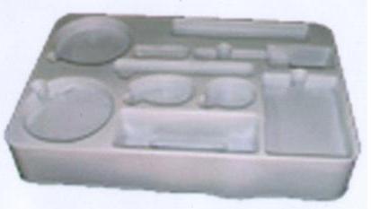 Plastic tray for office supplies