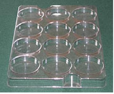 Plastic tray for electronics industry