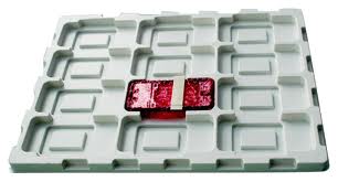 Plastic tray for electronics industry