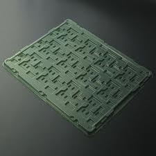 Plastic tray for electronics industry