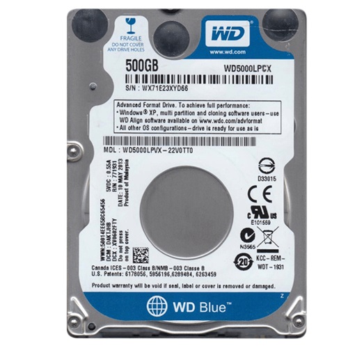 WD 500GB laptop HDD
