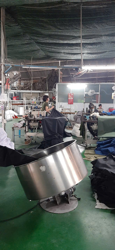 Warehouse and edge cutting processing images