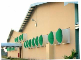 Cooling system with composite fans