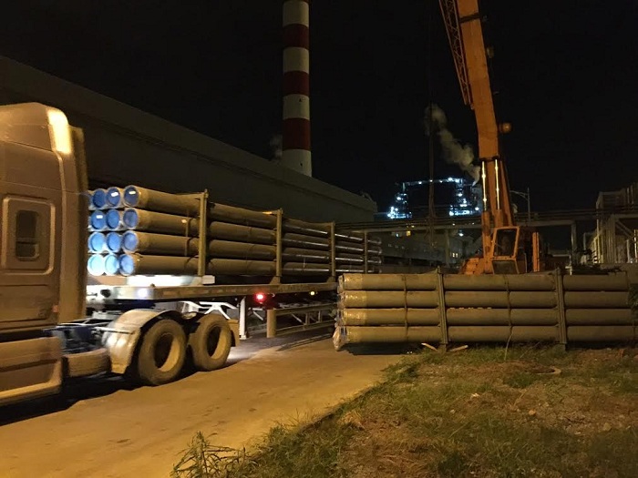 Steel pipe transportation