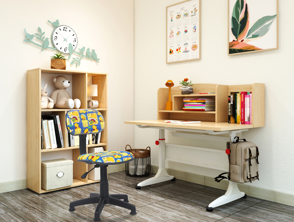 Student desks and chairs