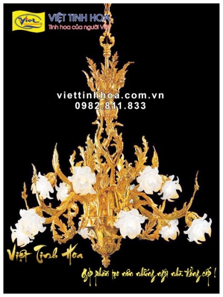 Gold Plated Bronze Chandeliers