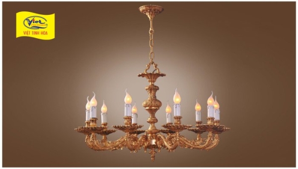 Gold Plated Bronze Chandeliers
