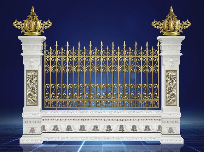 Villa Cast Aluminum Fence