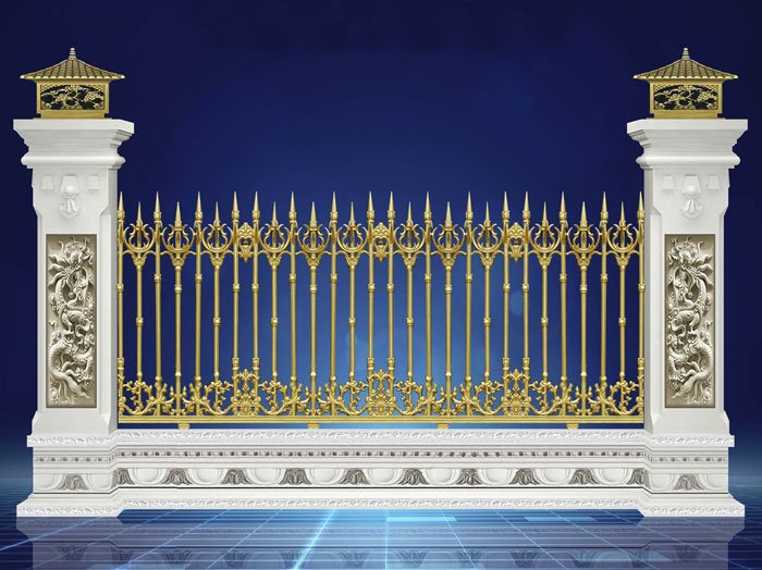 Villa Cast Aluminum Fence