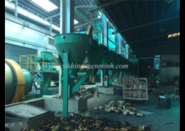 Foundry sand recycling line