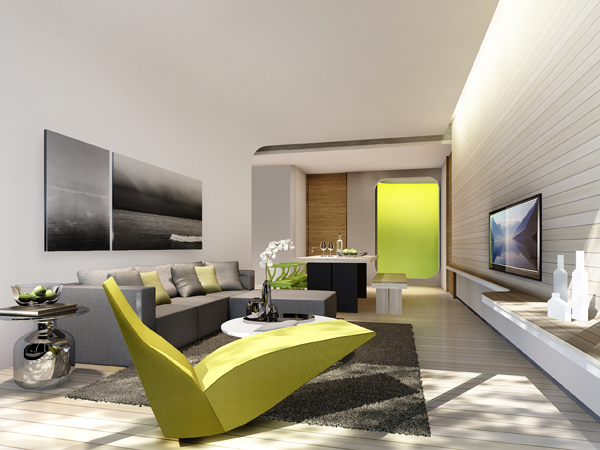 Serviced- apartment - Living Room