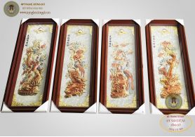 Tung, cuc, truc, mai quartet painting