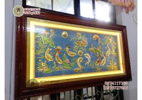 Bronze Cuu Ngu Quan Hoi painting