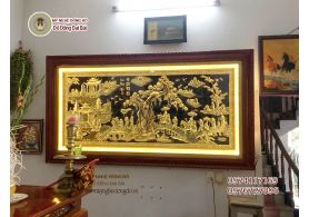 Bronze Vinh Quy Bai To Painting