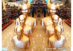 Bronze Uncle Ho statue