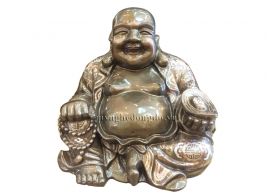 Red bronze Maitreya statue