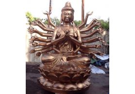 Bronze Marble Bodhisattva statue