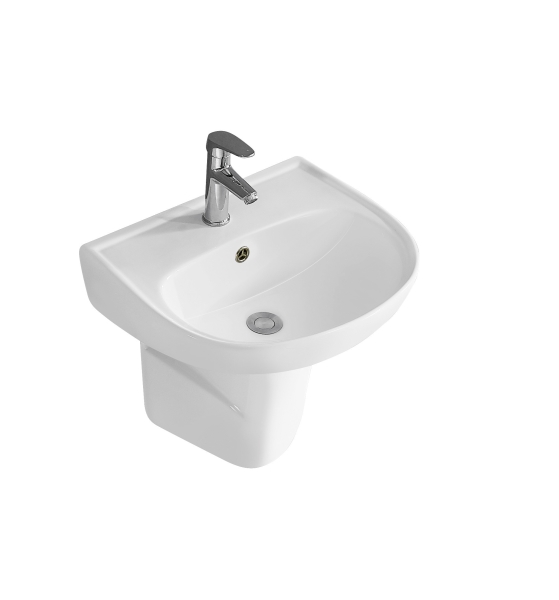 Half pedestal lavatory - F216