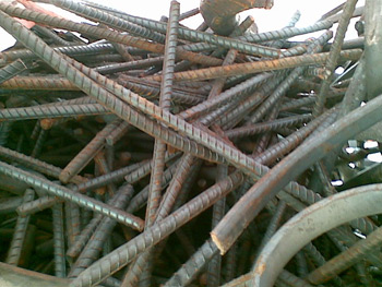 Screwed steel