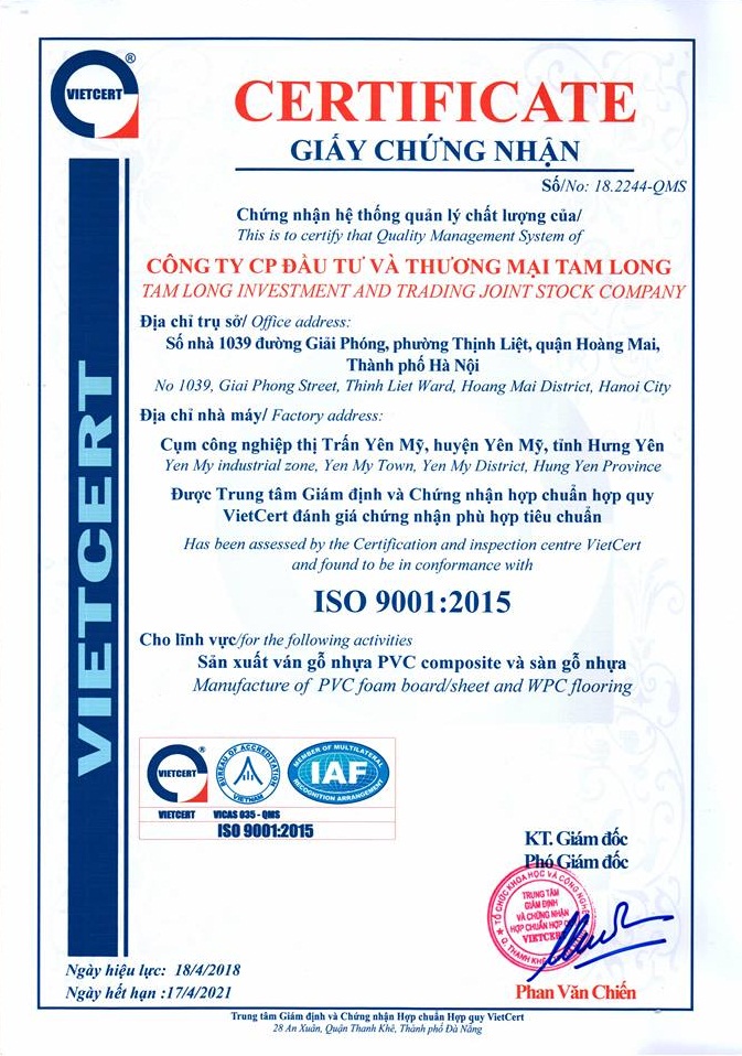 ISO Certification