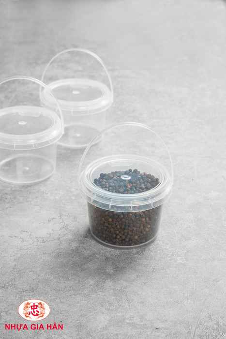 Round plastic bucket 500ml