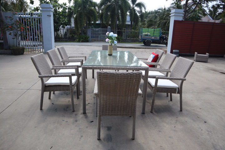 Poly Rattan Dinning Set- PRCF-GJ1