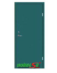 Fire-rated steel door