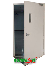 Fire-rated steel door