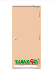 Fire-rated steel door