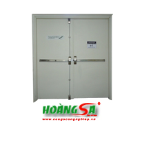 Fire-rated steel door