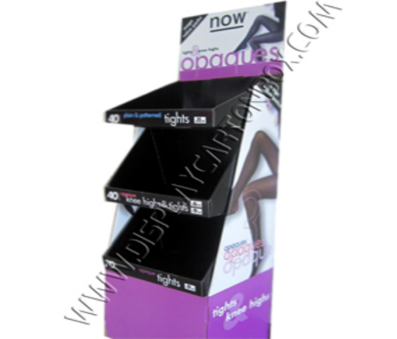 3-tier paper display shelf